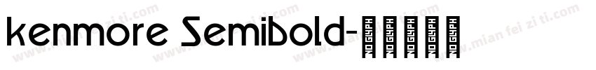 kenmore Semibold字体转换